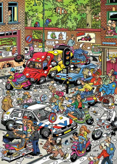 Puzzle Caos de tráfico - Banbury Arte